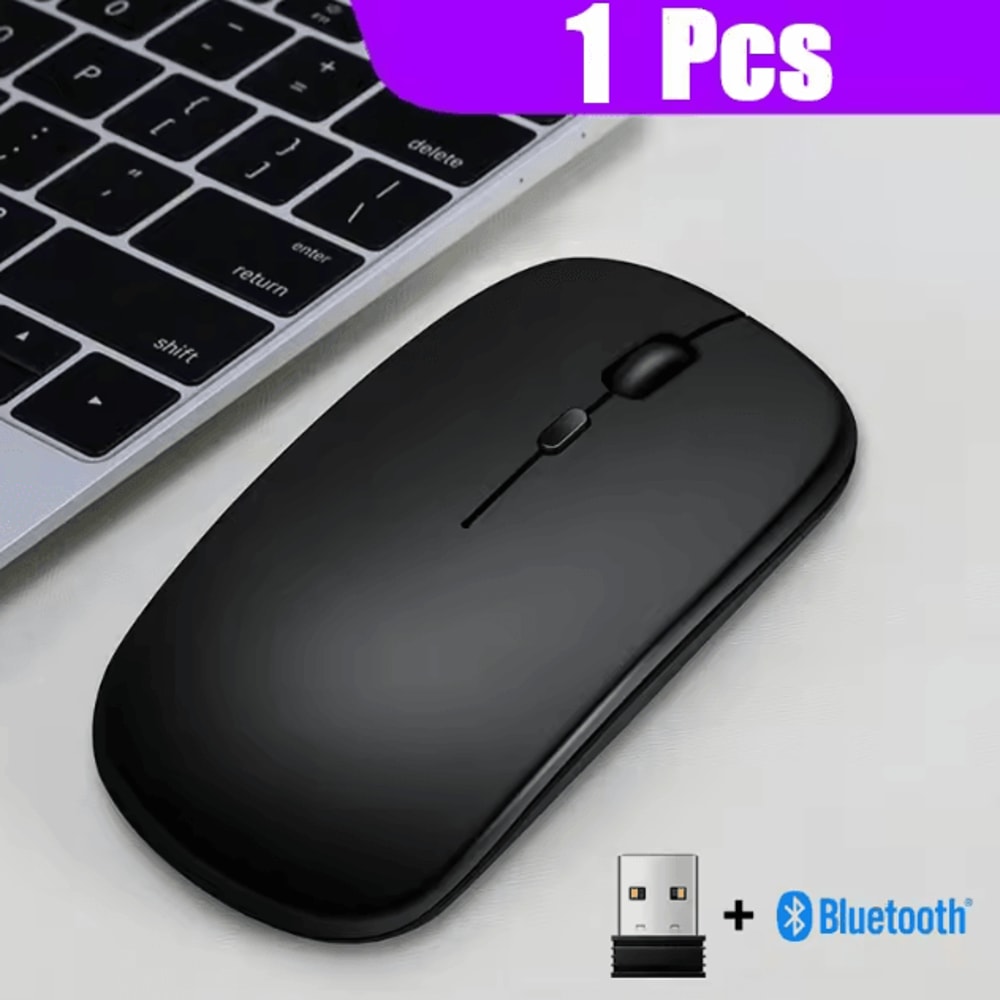 AirGlide Duo UltraThin DualMode Wireless Mouse With Bluetooth 50 And 24GHz For Laptop And Tablet 5