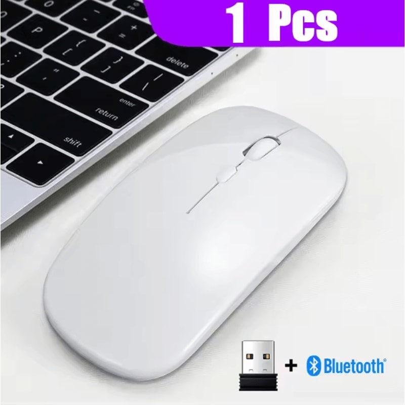 AirGlide Duo UltraThin DualMode Wireless Mouse With Bluetooth 50 And 24GHz For Laptop And Tablet 6