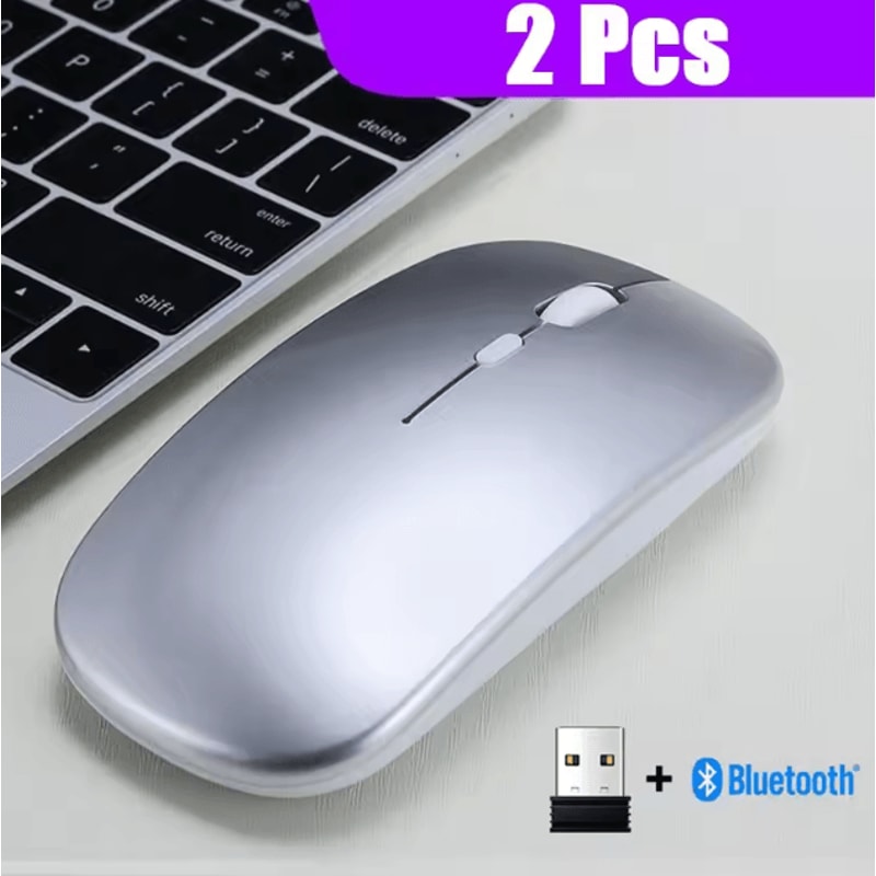 AirGlide Duo UltraThin DualMode Wireless Mouse With Bluetooth 50 And 24GHz For Laptop And Tablet 8