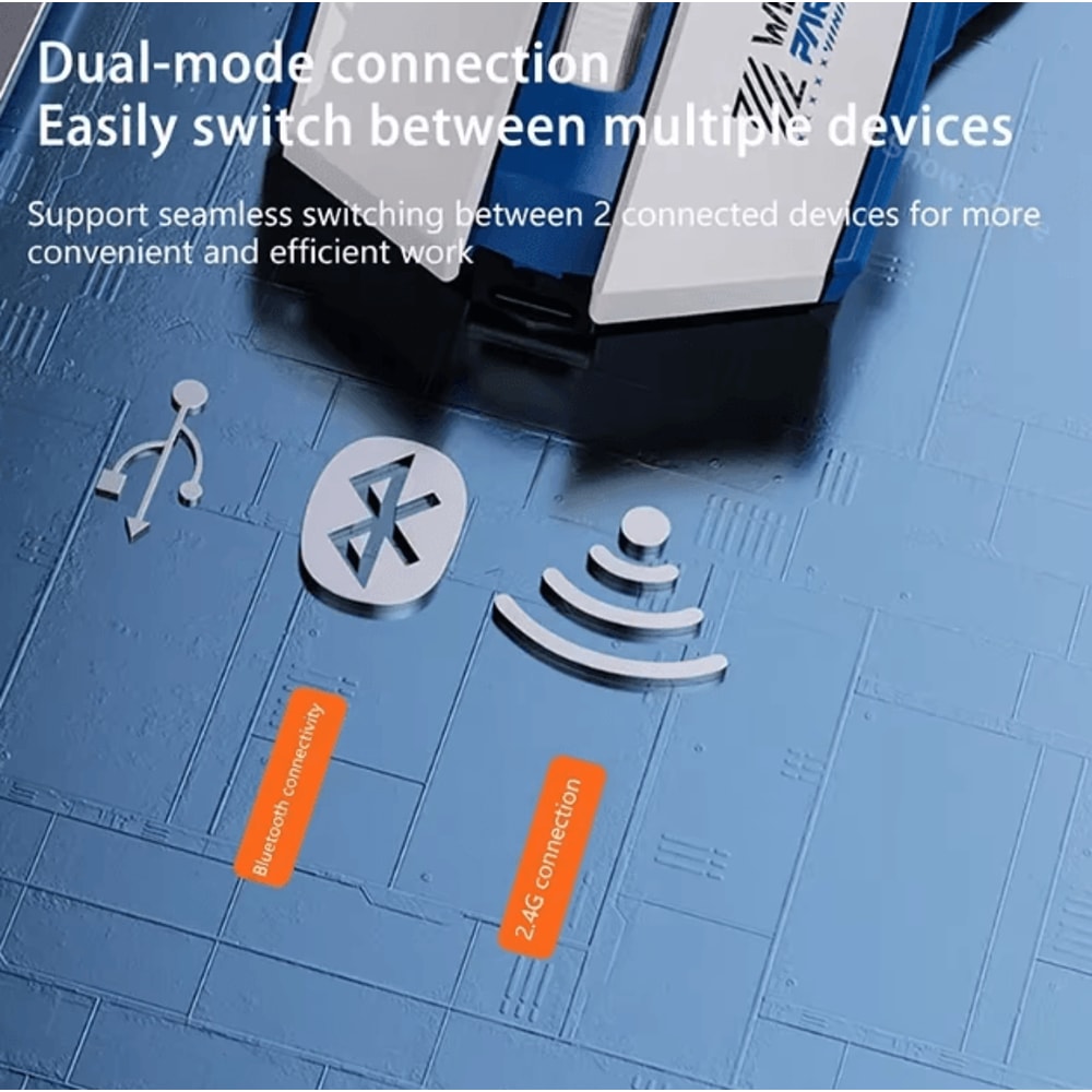 24G Wireless Mouse Bluetooth 54 Mouse DualMode Gaming Mice ESports Rechargeable Mouse 1600DPI PC Ga 2