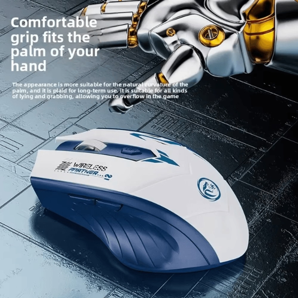 24G Wireless Mouse Bluetooth 54 Mouse DualMode Gaming Mice ESports Rechargeable Mouse 1600DPI PC Ga 3