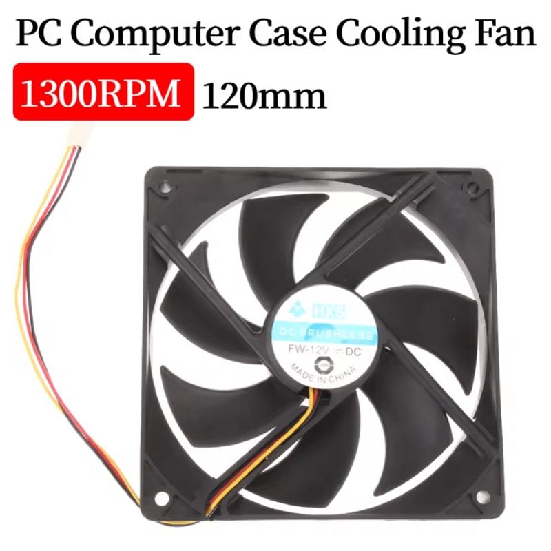 AirStream 120 120mm DC Brushless PC Cooling Fan 12V 3Pin For Desktop Computers 0