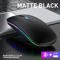 LumiWave 52 Wireless Bluetooth Gaming Mouse USB Charging 24 GHz Portable Mouse 8