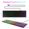 SpectraMute RGB Backlit Gaming Keyboard Wired USB Multilingual Layout For PC Laptop 4