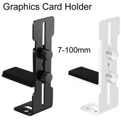 flexiguard adjustable graphics card holder – height-adjustable gpu support bracket for itx & atx pc cases