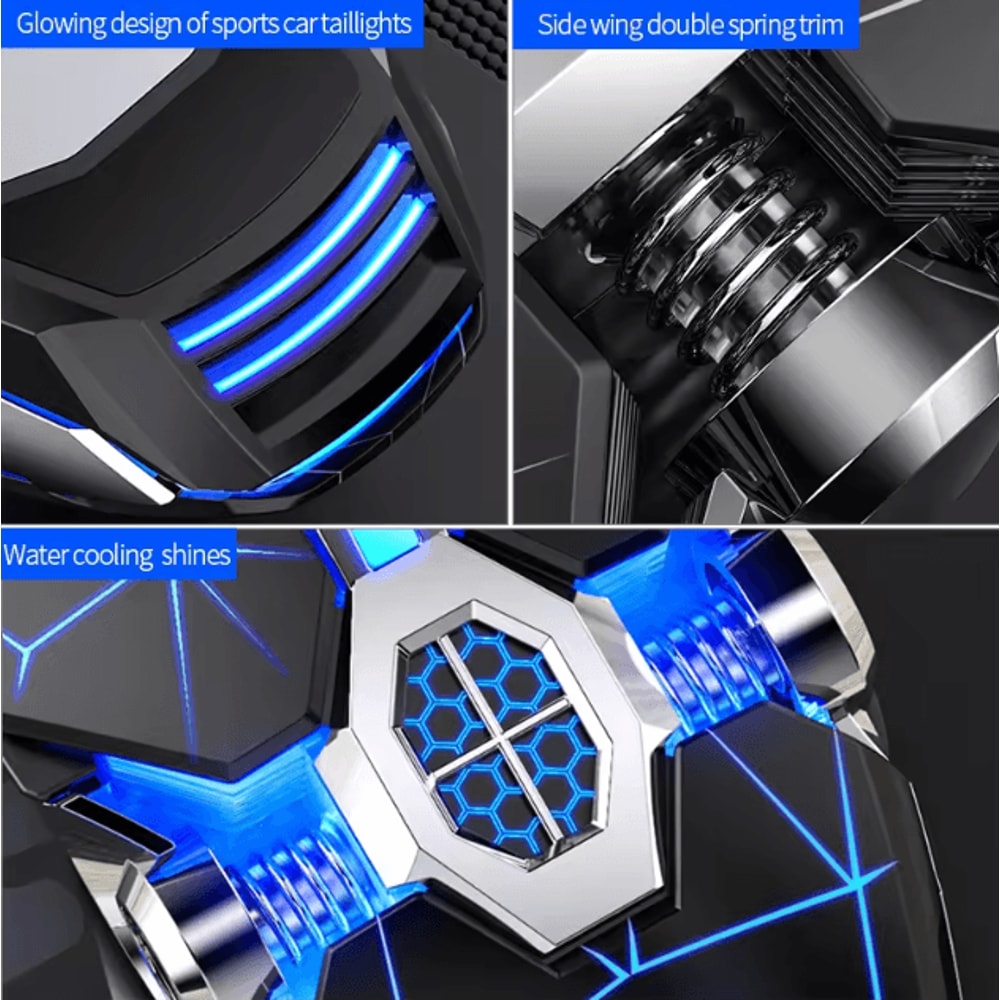 ShadowSilence 3200DPI Wired Gaming Mouse Silent USB Optical With LED Backlit 2