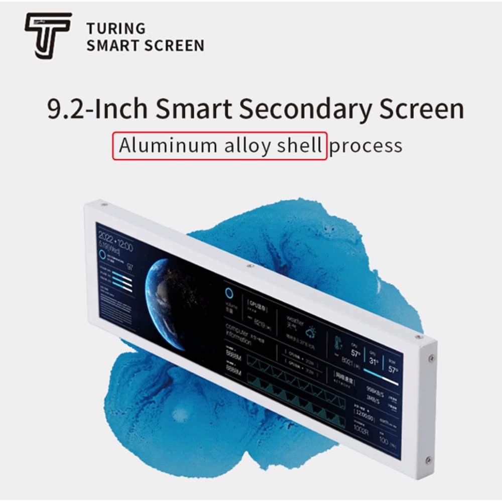 TURZX 92 Inches USBC Secondary Monitor IPS LCD Sub Screen With HighResolution Display 1