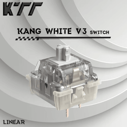 ktt kang white v3 mechanical keyboard switches – 3-pin custom linear rgb smd set compatible with mx