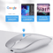 UltraSilent Rechargeable Wireless Optical Mouse UltraThin 24 G Mini USB Mouse For Laptop PC 2