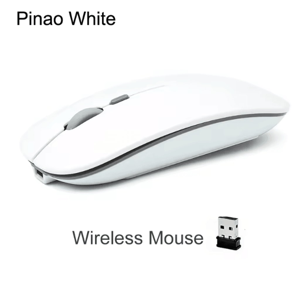 UltraSilent Rechargeable Wireless Optical Mouse UltraThin 24 G Mini USB Mouse For Laptop PC 5