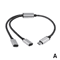 TriExpand 3Port USBC Hub Adapter OnetoTwo TypeC Splitter For Phones Tablets Computers 4
