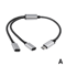 TriExpand 3Port USBC Hub Adapter OnetoTwo TypeC Splitter For Phones Tablets Computers 4