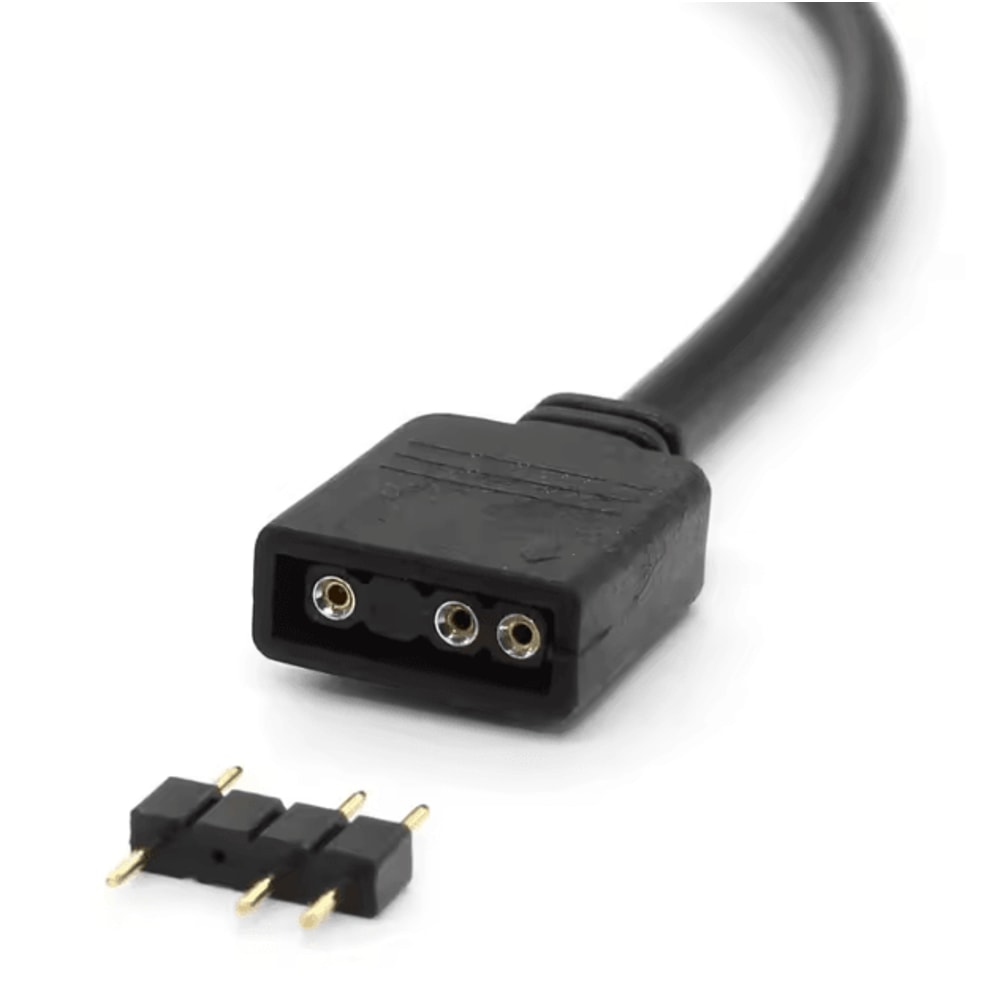 5V 3Pin Addressable ARGB Female To Female Splitter Extension Cable For Extending PC Computer Fans 1