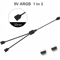 5V 3Pin Addressable ARGB Female To Female Splitter Extension Cable For Extending PC Computer Fans 4