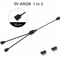 5V 3Pin Addressable ARGB Female To Female Splitter Extension Cable For Extending PC Computer Fans 4