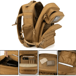 trailpro 25l tactical backpack – molle outdoor rucksack for hiking, survival & edc