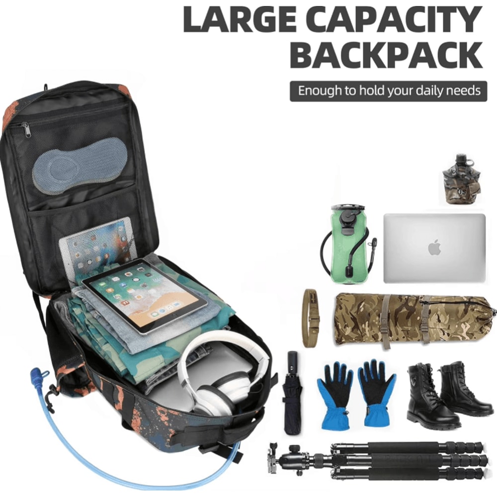 TitanTrail 45 L Tactical Backpack Large Waterproof Outdoor Rucksack For Hiking Camping Climbing 3