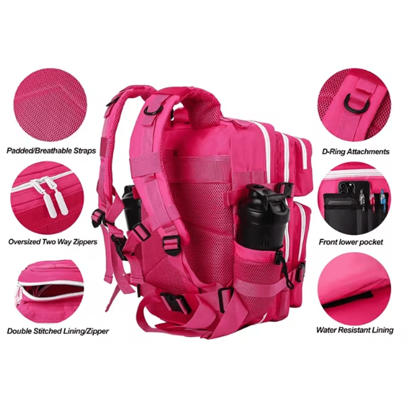 LHI 25 L Tactical Sports Backpack Compact Outdoor Rucksack With Bottle Holder For Fitness Travel 2