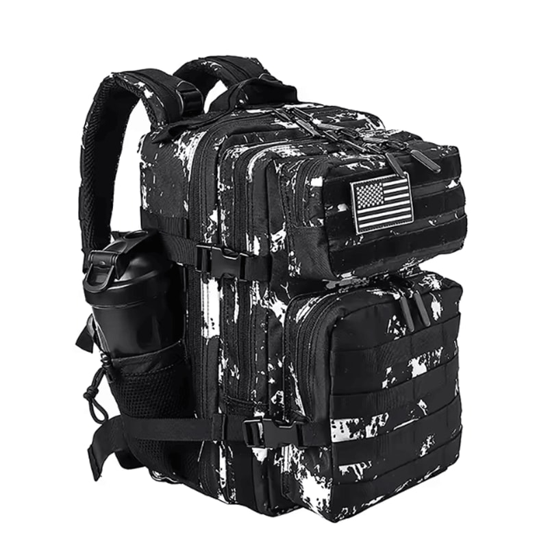 LHI 25 L Tactical Sports Backpack Compact Outdoor Rucksack With Bottle Holder For Fitness Travel 9