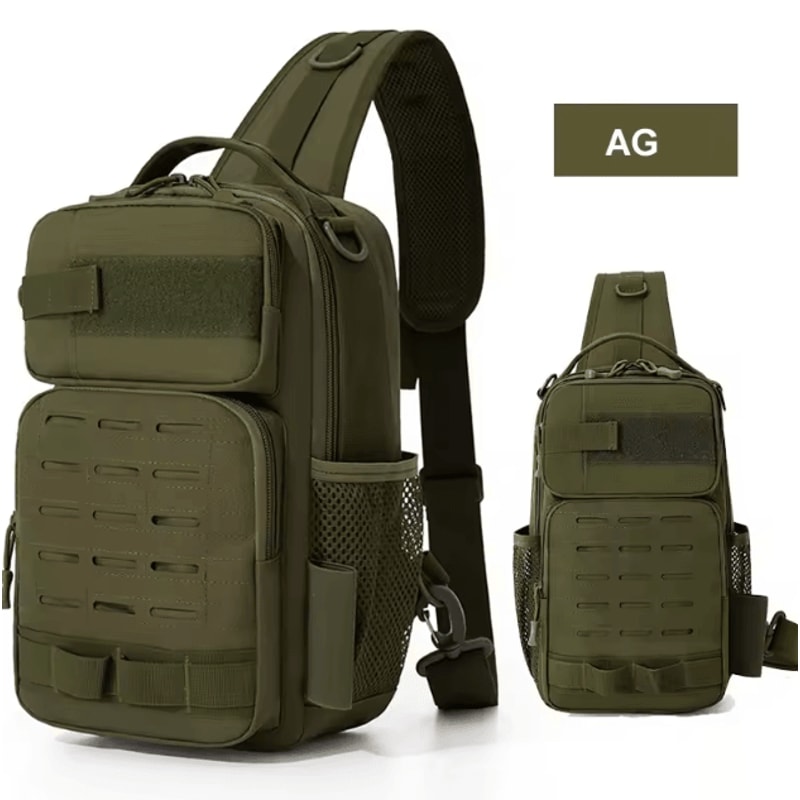 Tactical Climbing Chest Bag Backpack Accessories Lure Outdoor Fishing Camping Hiking Bag With Rod H 7
