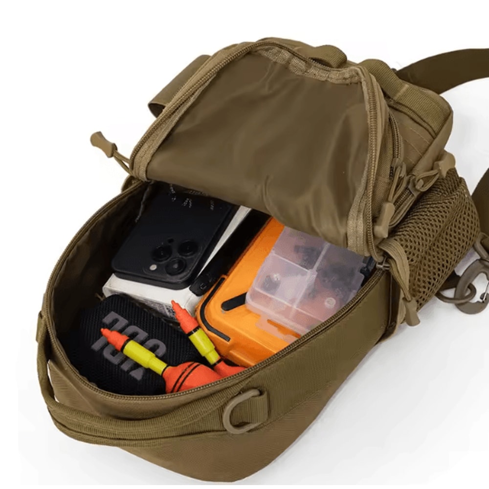 Tactical Climbing Chest Bag Backpack Accessories Lure Outdoor Fishing Camping Hiking Bag With Rod H 1