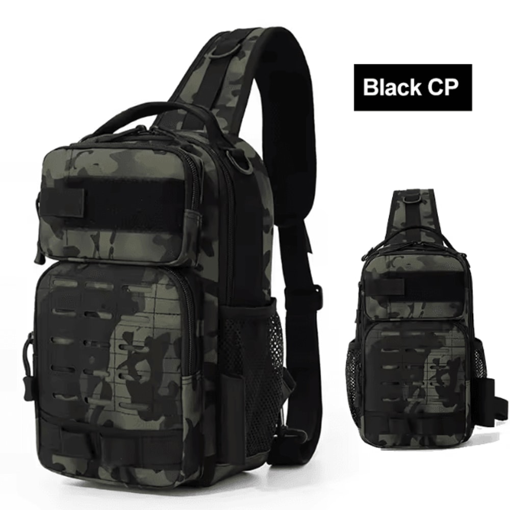 Tactical Climbing Chest Bag Backpack Accessories Lure Outdoor Fishing Camping Hiking Bag With Rod H 4