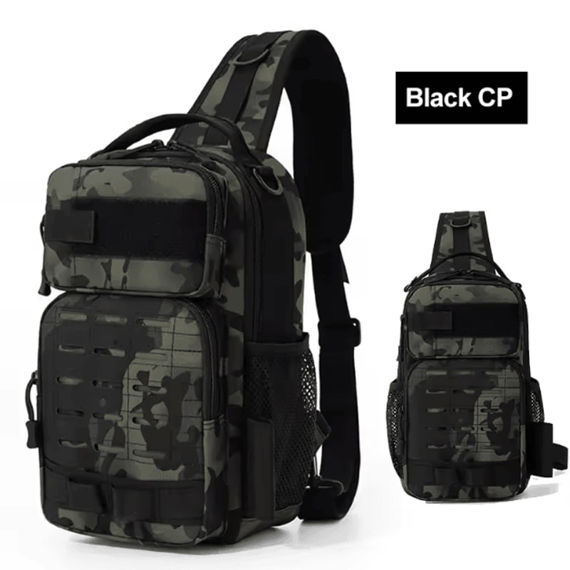 Tactical Climbing Chest Bag Backpack Accessories Lure Outdoor Fishing Camping Hiking Bag With Rod H 4