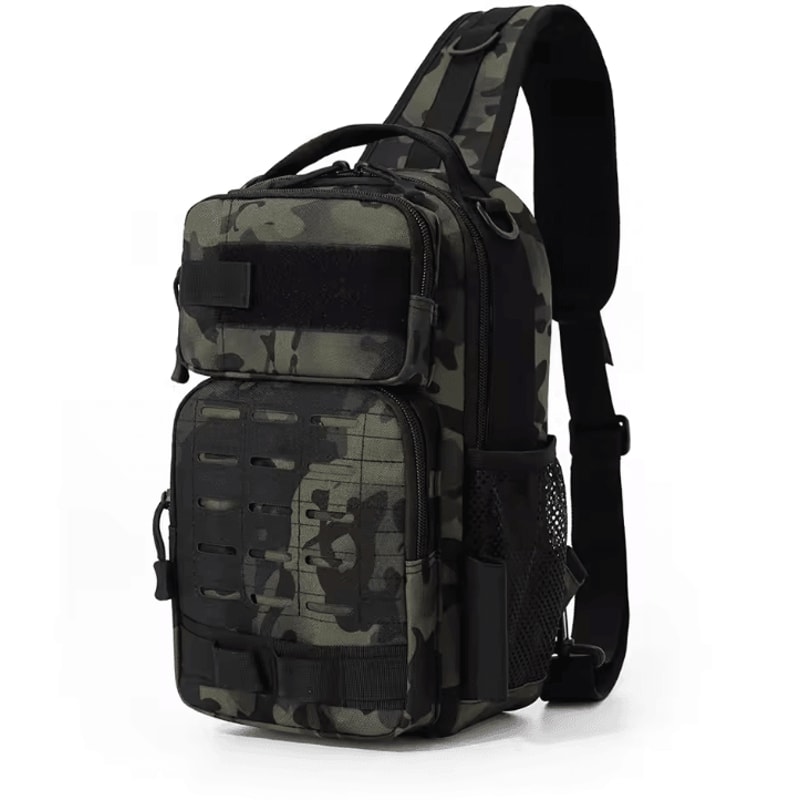 Tactical Climbing Chest Bag Backpack Accessories Lure Outdoor Fishing Camping Hiking Bag With Rod H 10