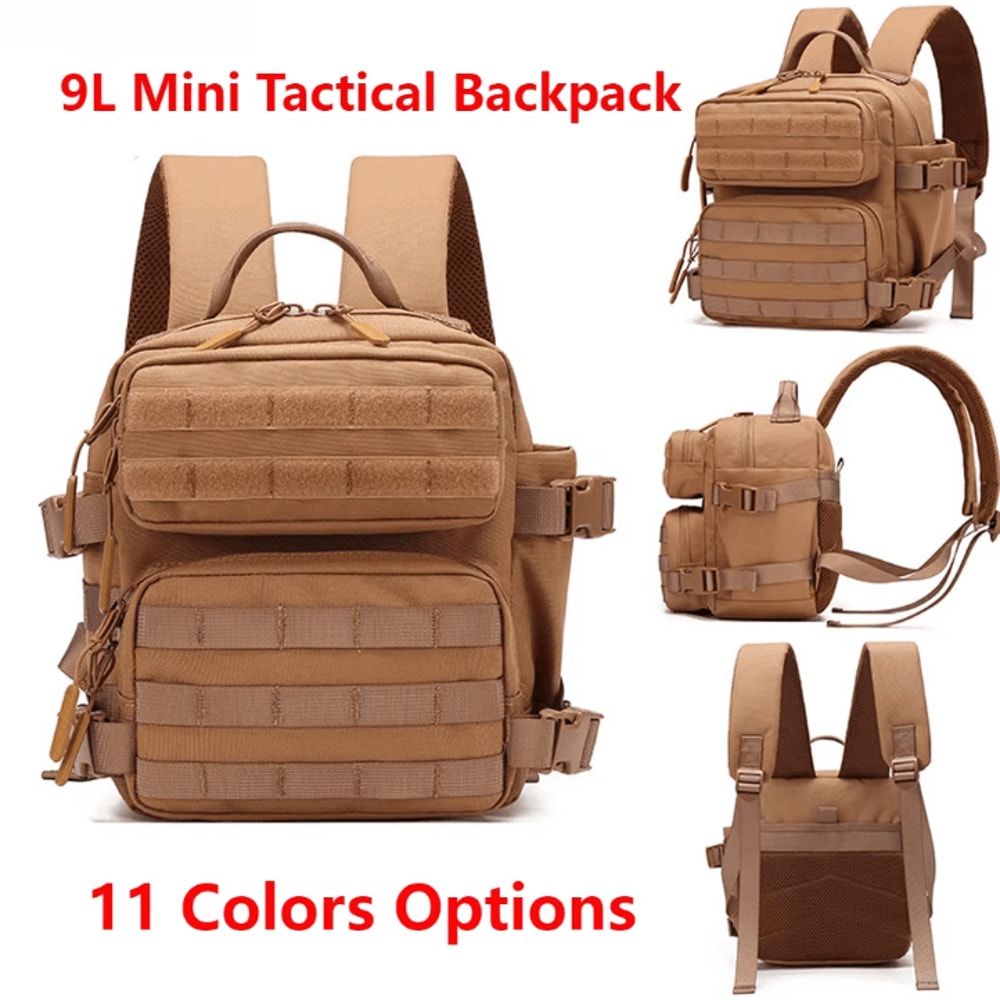 TrailMaster 9L MOLLE Sport Backpack 3 Day Bug Out EDC Pack For Camping Hiking 0