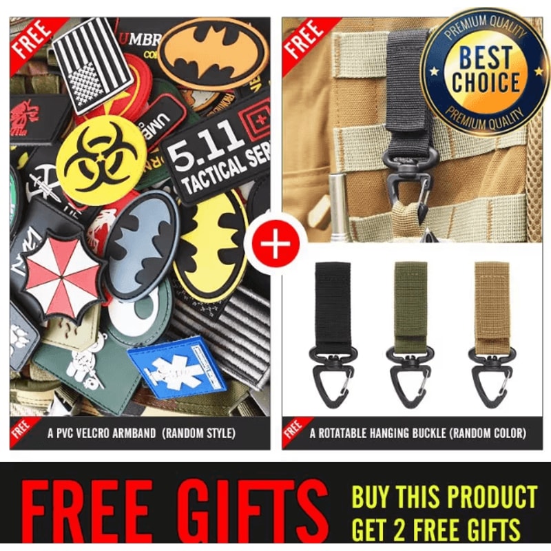 Sentinel Tactical Reflective Backpack MOLLE Outdoor Rucksack For Hiking Camping Travel 1