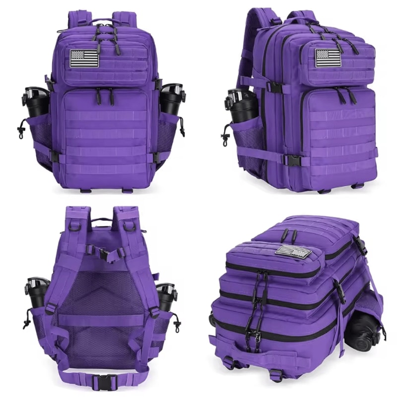 TitanGuard 45L Tactical Backpack Waterproof Assault Rucksack For 3Day Outdoor Camping Hiking 3