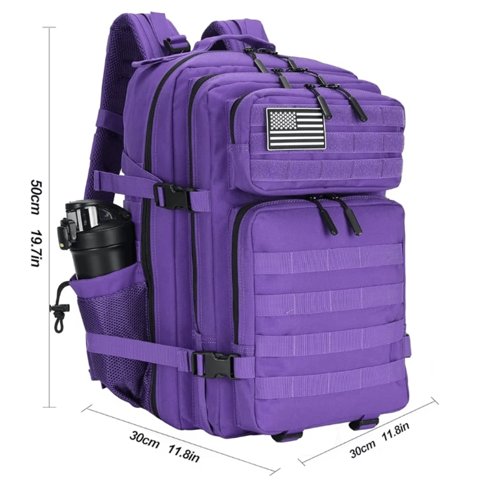 TitanGuard 45L Tactical Backpack Waterproof Assault Rucksack For 3Day Outdoor Camping Hiking 4