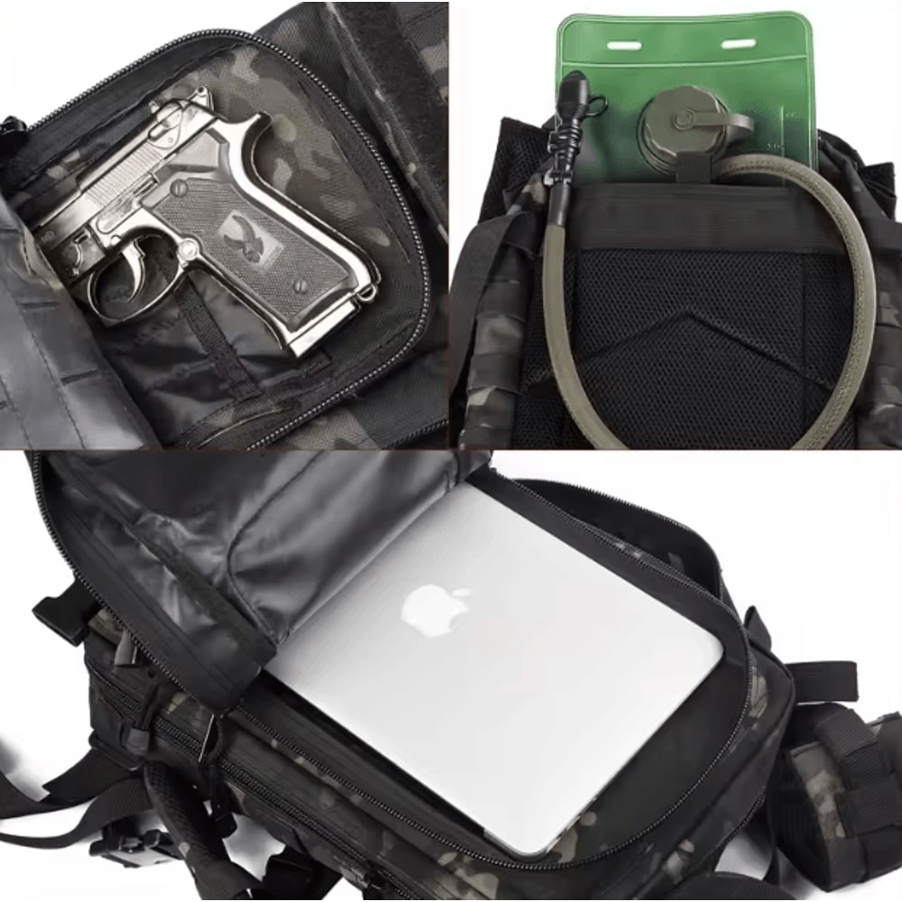 FalconStrike 30L Tactical Backpack Military Daypack MOLLE Bug Out Bag For Hiking Camping 5