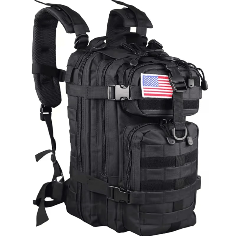 LQARMY 35L Tactical Backpack MOLLE Assault Rucksack For Travel Camping Hiking 0