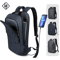 HK Slim 156 Inches Waterproof Laptop Backpack USB Charging Business Travel Bag For Men 0