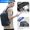 HK Slim 156 Inches Waterproof Laptop Backpack USB Charging Business Travel Bag For Men 3