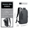 HK Slim 156 Inches Waterproof Laptop Backpack USB Charging Business Travel Bag For Men 7