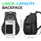 BANGE 40L MultiFunction Laptop Backpack Durable 17 Inch Travel School Bag With USB Recharge Port 5