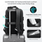 Fenruien AntiTheft Waterproof Laptop Backpack USB Charging Travel Business School Bag 5