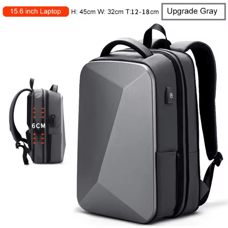 Fenruien AntiTheft Waterproof Laptop Backpack USB Charging Travel Business School Bag 12