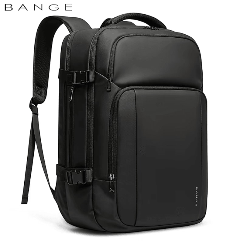 BANGE 40L USB Charging Laptop Backpack Large Waterproof Oxford Travel Business Bag For 156Inches 0