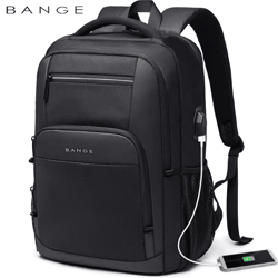 bange travel waterproof usb charging backpack – fits 15.6-inch laptop for school, work & travel