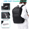 BANGE Travel Waterproof USB Charging Backpack Fits 156Inch Laptop For School Work Travel 4