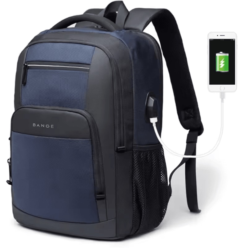 BANGE Travel Waterproof USB Charging Backpack Fits 156Inch Laptop For School Work Travel 6