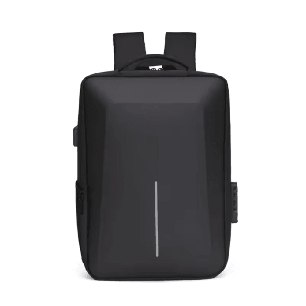 Fortress Hard Shell AntiTheft Backpack HighCapacity Travel USB Charging Business Laptop Bag For M 5