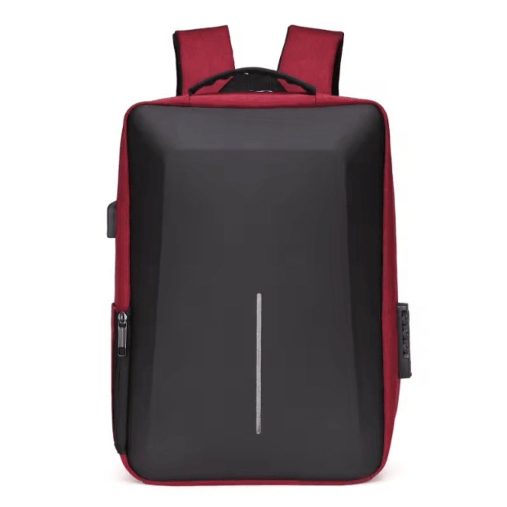 Fortress Hard Shell AntiTheft Backpack HighCapacity Travel USB Charging Business Laptop Bag For M 6