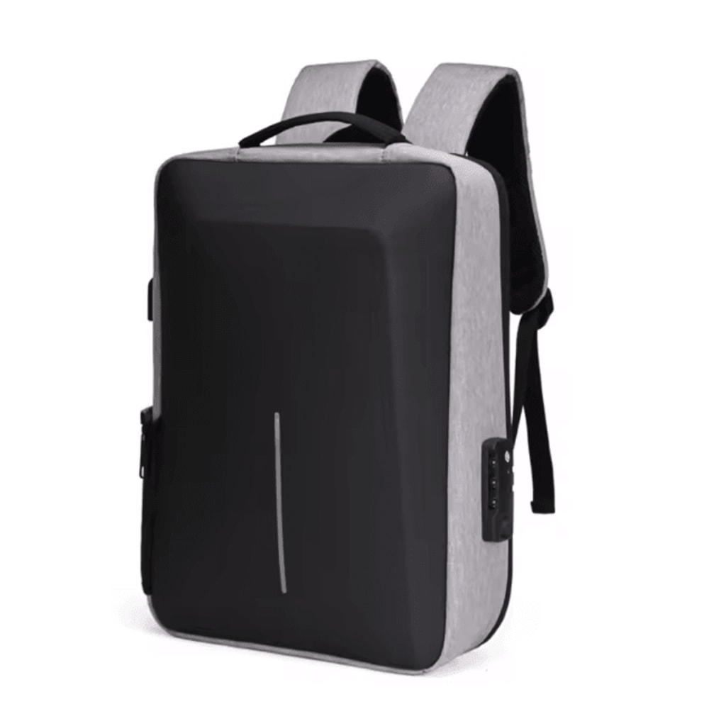 Fortress Hard Shell AntiTheft Backpack HighCapacity Travel USB Charging Business Laptop Bag For M 7