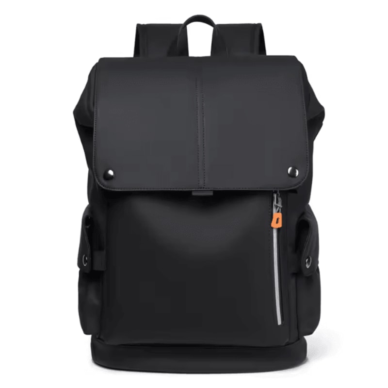 UrbanPro PU Leather Waterproof Laptop Backpack Large USB Charging Computer Bag For Men 4