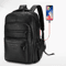 UrbanEdge USB Charging PU Leather Laptop Backpack Large Capacity Computer School Bag For Teenage 0
