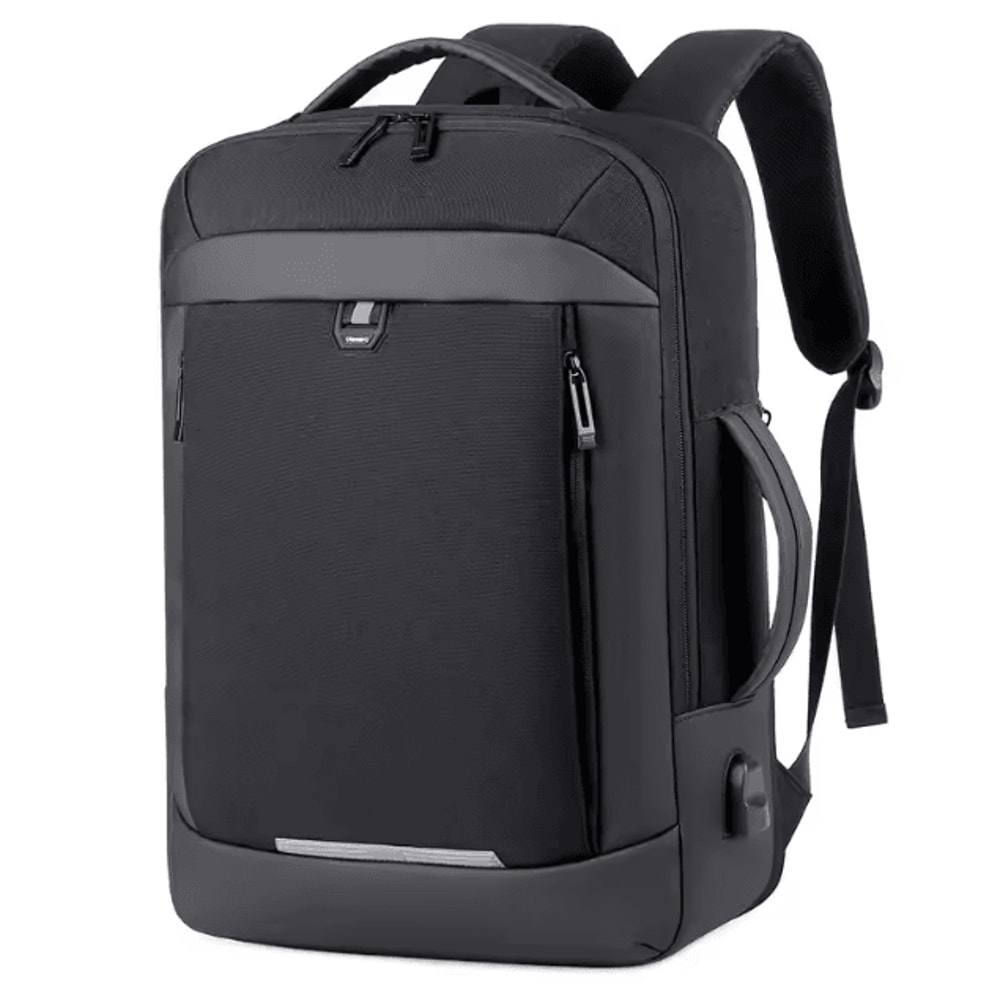 TitanPro 17Inch Business Laptop Backpack Waterproof Expandable USB Charging Bag For Men 6